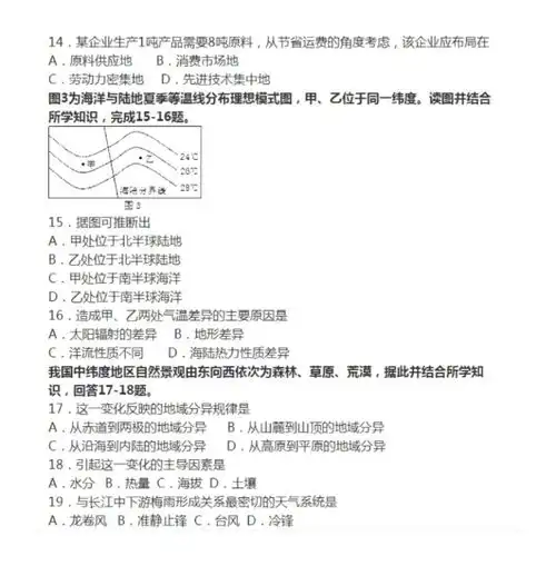  高中地理学霸总结答题技巧,答案解析都在哦