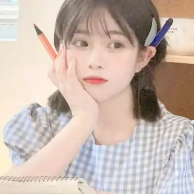  真人女头ins风女生小清新意境