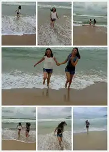  少年美少女闺蜜三人飞往三亚出游攻略