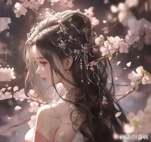  古风女子头像,花开有落时,人生容易老