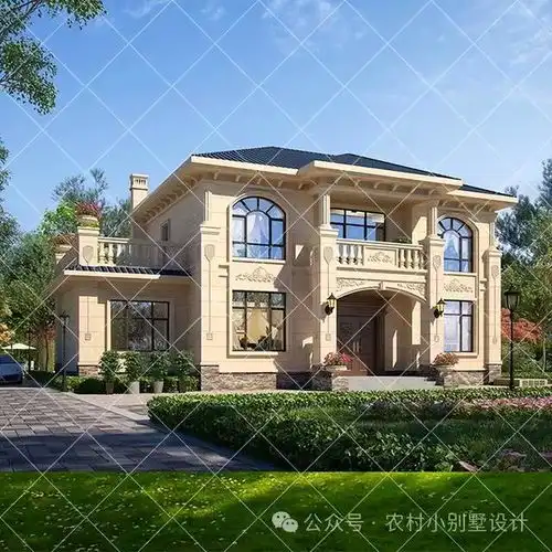  30二层复式农村自建房别墅,挑空客厅特别大气,村里人看了都羡慕