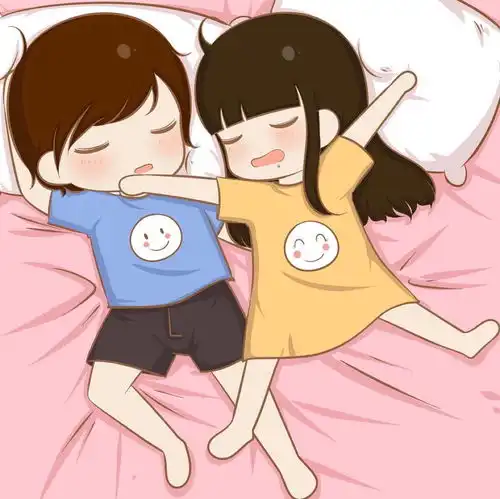 特别脏的情侣头像动漫睡
