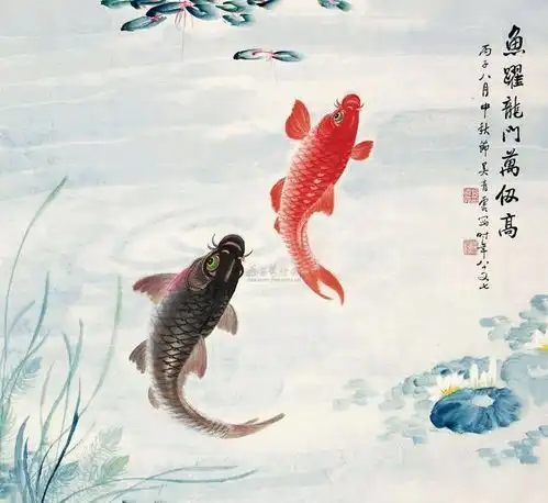  锦鲤年年有鱼跳龙门锦鲤跳龙门是什么意思