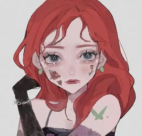  插画头像不一样的迪士尼公主动漫女生头像