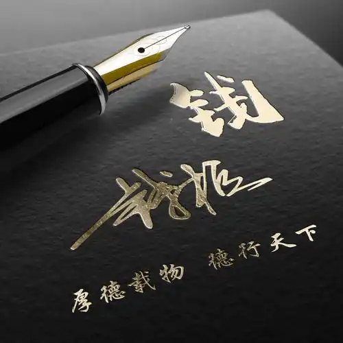  你该换一换头像了,三十多款钢笔金色签名微信头像,请带走