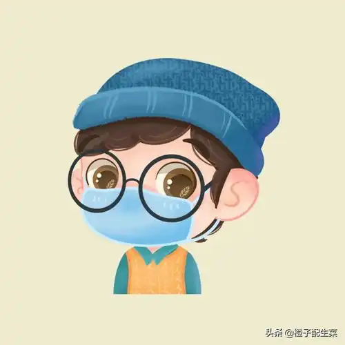  口罩男孩头像图片