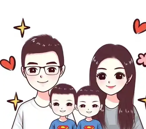  亲子图片,用头像描绘幸福画面,陪伴才是最好的教育方式