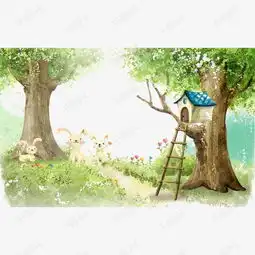  小清新风景素材图片免费下载高清卡通手绘png千库网图片编号3613160