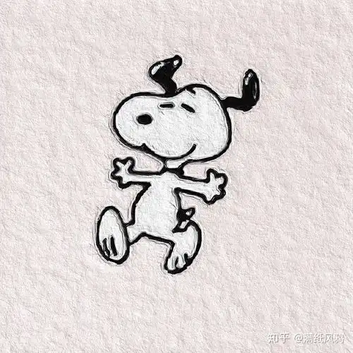  手绘头像丨史努比语录