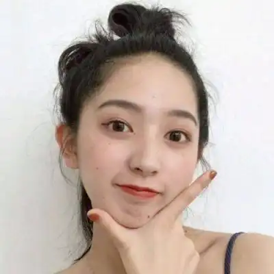  半丸子头女生头像侧面丸子头可爱头像大全