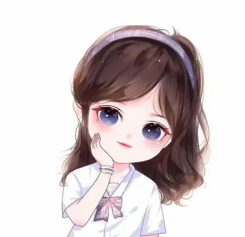  可爱卡通女生头像愿大风吹过,吹散十里桃花腾讯新闻