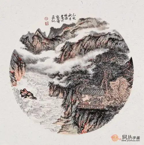  咫尺之间别有天地居家装饰斗方山水显灵气