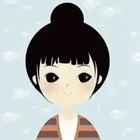  敲可爱的头像丸子头超可爱的丸子头卡通头像