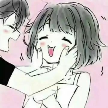  最新好看的卡通动漫情侣yy头像一男一女我害怕你会和别人好