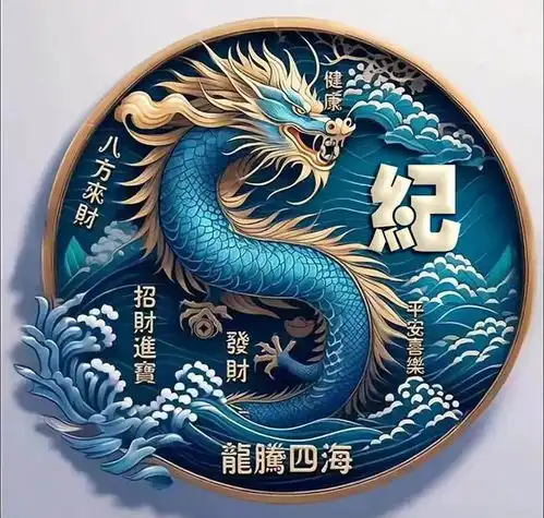  龙年专属精美姓氏微信头像龙腾四海