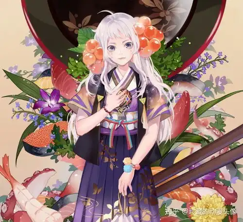  动漫美图欣赏身穿和服,笑容甜美,人见人爱的二次元小姑娘