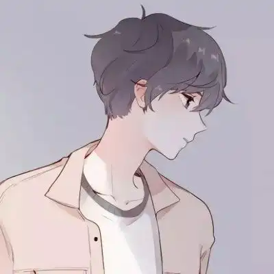  江孑手绘二次元男生头像