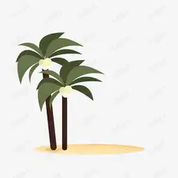  手绘小清新沙滩风景插画图案素材图片免费下载高清psd千库网图片编号10892102