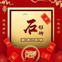  鸿运满堂百家姓签名微信头像,喜庆年味,喜欢请带走