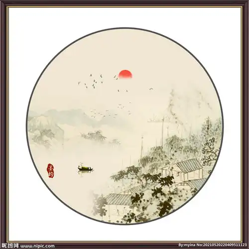  水墨山水画图片