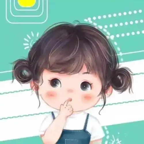  2021最新简单好看的卡通情侣头像一左一右