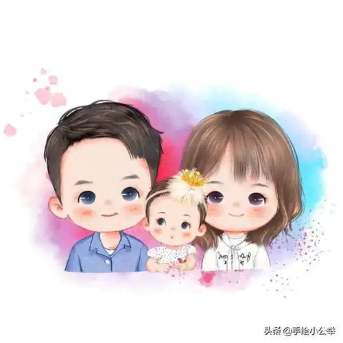  2022亲子全家福头像,一家三口四口,温馨又好看