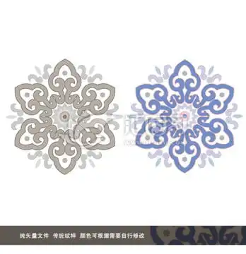  传统莲花图案设计模板下载设计素材素材下的植物花草设计模板