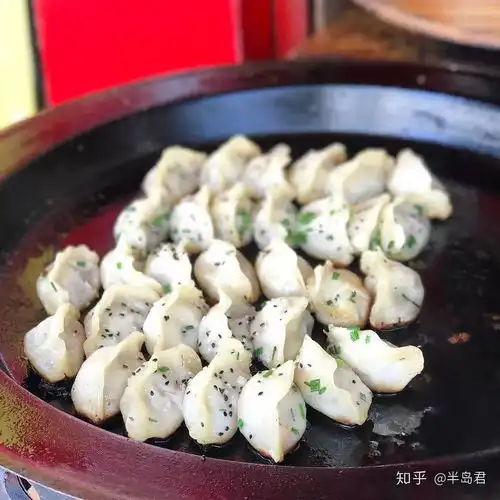  南京人喜欢的锅贴,吃起来像潮汕牛肉丸那样,会噗噗地飙汁