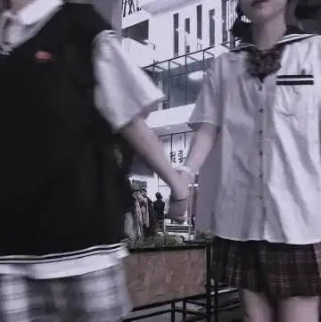  真两人闺蜜头像不露脸头像青春活力