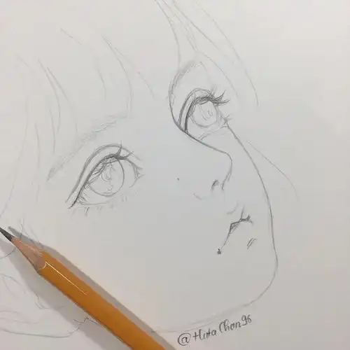  教你画清新唯美的线条美少女,一定不能错过了