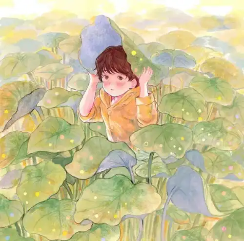 微信头像女招财山水画男