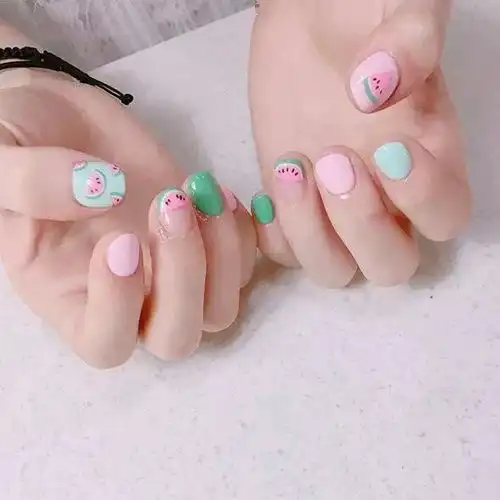  少女心爆棚的ins风美甲,美炸了